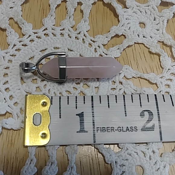 Pink  Obelisk Pendant, new - Picture 4 of 4